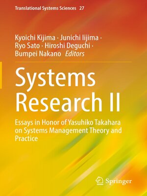 cover image of Systems Research II